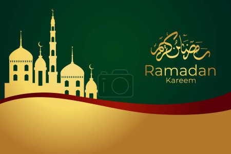 Illustration for Vector elegant luxurious ramadan, eid al-fitr, islamic background decorative greeting card - Royalty Free Image
