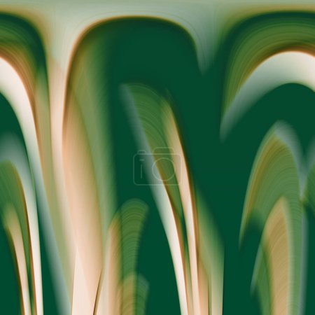 Photo for Abstract green background with some smooth lines - Royalty Free Image