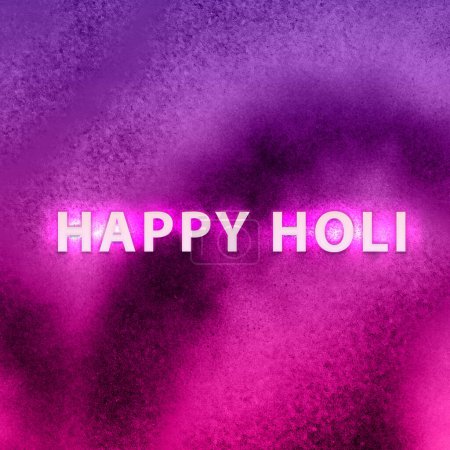 Photo for Happy Holi greeting card. Happy Holi background. - Royalty Free Image