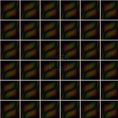 Photo for Abstract background with a pattern of green and black squares and rectangles - Royalty Free Image
