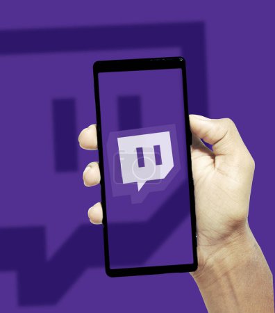 Photo for Twitch on the screen of a smartphone - Royalty Free Image