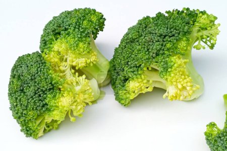 Fresh broccoli isolated on white background