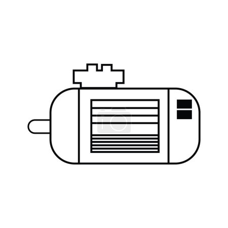 moteur dynamo icône vectoriel illustration symbole conception
