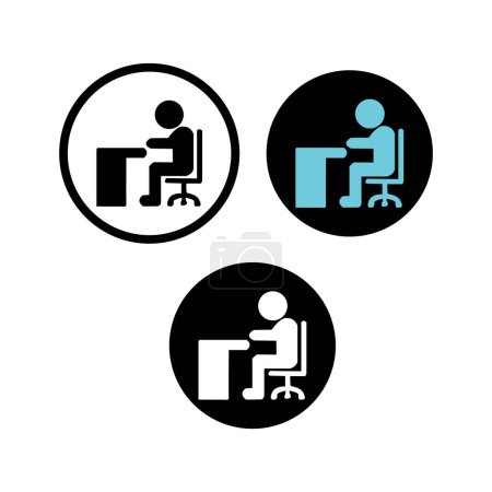 Photo for Icon sitting on a chair vector illustration symbol design - Royalty Free Image