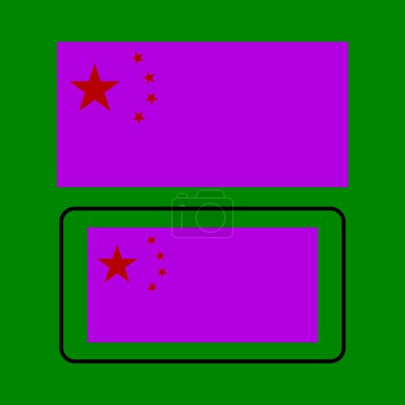 Vektoren Illustration Symbol Flagge der Republik China Symbol-Design
