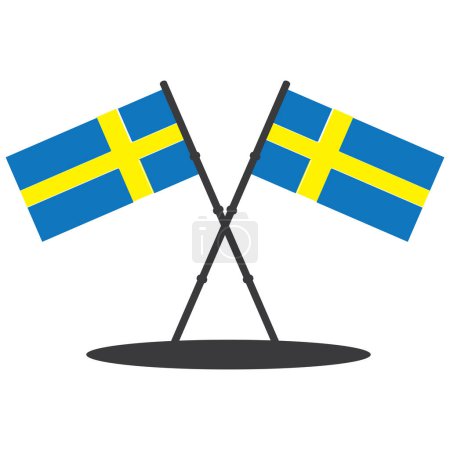 vectores icono de ilustración para el país de Suecia