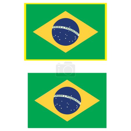 vectors illustration of the Brazilian flag ico