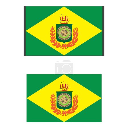 vectors illustration of the Brazilian flag ico