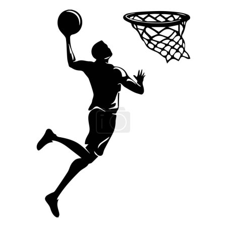 Symbol einer Person, die Basketball spielt