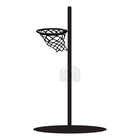 basketball hoop net vector illustration icon
