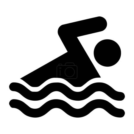 Photo for Swimming sport person icon vectors illustrtion - Royalty Free Image