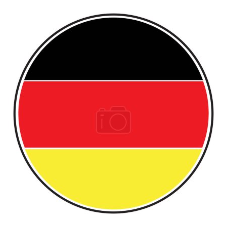 bandera alemana icono vectores ilustración