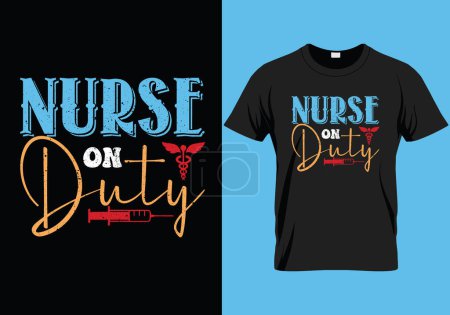 Illustration for Heart of Healing Nurse Life Tee. Nurse t shirt vector design, proud nurse t shirt - Royalty Free Image