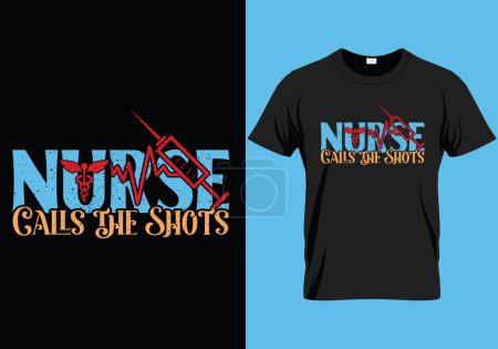 Illustration for Heart of Healing Nurse Life Tee. Nurse t shirt vector design, proud nurse t shirt - Royalty Free Image