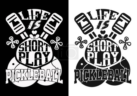 T-shirt Pickleball SVG design. drôles de conception de t-shirt pickleball, T-shirt Pickleball, vecteur pickleball, tournoi, SVG Design Sporty Paddle Game Conception de vêtements pour modes de vie actifs, vêtements de jeu de pagaie sportive, jeu