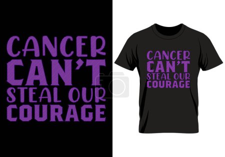 Illustration for Embrace the Journey with our Cancer Day Motivational Quotes T-shirt - A Powerful Blend of Style and Empowerment, Designed to Reflect Strength, Resilience, and Triumph over Adversity. Wear the Inspiration, Cancer Day Motivational Quotes T-shirt - Royalty Free Image