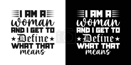 Illustration for World Women's Day typography design for print. March 8th 2024 day of women's t shirt design. Women's Day day design. Motivational famous quotes typography t shirt design. poster, banner, cover, page - Royalty Free Image