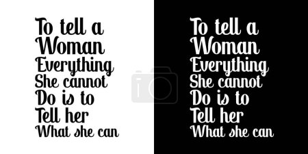 Illustration for World Women's Day typography design for print. March 8th 2024 day of women's t shirt design. Women's Day day design. Motivational famous quotes typography t shirt design. poster, banner, cover, page - Royalty Free Image