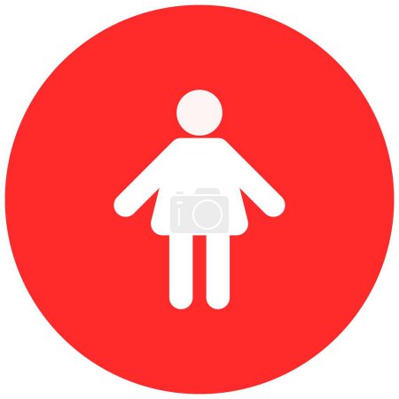 Illustration for Girl kid sign on circle backgrounds - Royalty Free Image