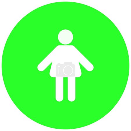 Illustration for Girl kid sign on circle backgrounds - Royalty Free Image
