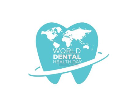 Illustration for Logo world oral health day celebration - Royalty Free Image