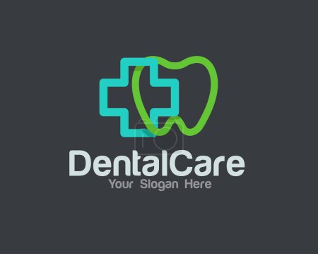 conceptions de logo de clinique de soins dentaires pour le service médical