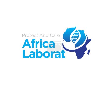 diseños del logotipo del laboratorio de África del ADN para el logotipo de la investigación médica