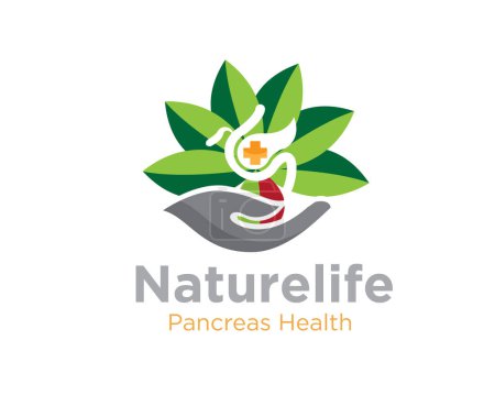 pancreas health care logo designs for medical service and medical nature logo