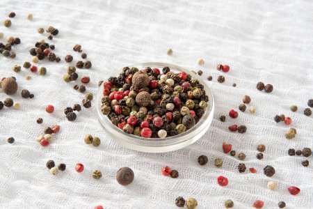5 berry mix, a blend of different peppers on a white background