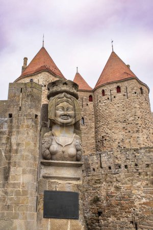 Befestigung der Stadt Carcassonne in Frankreich