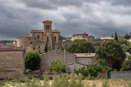 Téléchargez les photos : Abbaye Cathare de Saint Hilaire dans le sud de la France - en image libre de droit