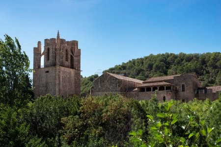 Abbaye de Lagrasse dans le pays Cathare dans le sud de la France
