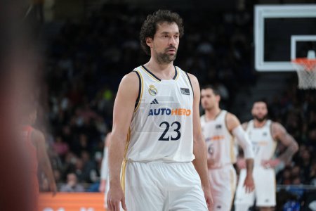 Photo for Sergio Llull  of Real Madrid during ACB League match between Real Madrid and Valencia st WiZink Center on december 31, 2023 in Madrid, Spain. - Royalty Free Image