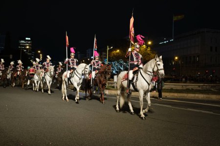 Foto de Desfile de actores durante el desfile de Reyes Magos 2024 en Madrid, 5 de enero de 2024 España. - Imagen libre de derechos