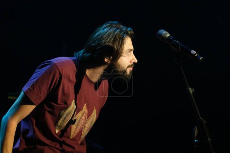 Photo for The singer Salvador Sobral performs during the concert at the INVERFEST festival at the circo PRICE in Madrid January 25, 2024 Spain - Royalty Free Image