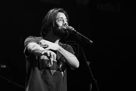 Photo for The singer Salvador Sobral performs during the concert at the INVERFEST festival at the circo PRICE in Madrid January 25, 2024 Spain - Royalty Free Image