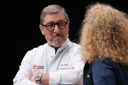 Photo for Spanish chef Joan Roca of El Celler de Can Roca during the edition of the Madrid international gastronomic congress,  Madrid January 30, 2024 Spain - Royalty Free Image