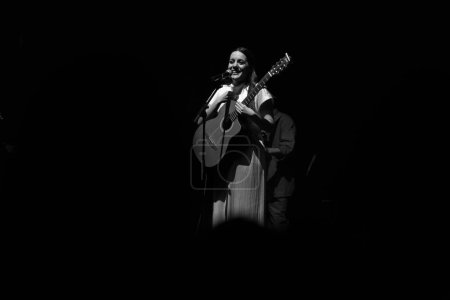 Photo for The singer-songwriter Valeria Castro during his concert at the Teatro Circo Price in Madrid, on 03 February, 2024 in Madrid, Spain. - Royalty Free Image