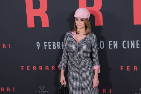 Téléchargez les photos : L'actrice Penelope Cruz assiste au photocall pour "Ferrari" à l'hôtel Santo Mauro le 05 février 2024 à Madrid, Espagne. - en image libre de droit