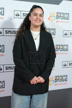 Photo for Salma attends the "Los40 Basico Santander" David Bisbal Concert at Eslava Theater on February 07, 2024 in Madrid, Spain. - Royalty Free Image