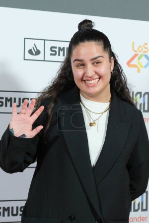 Téléchargez les photos : Salma assiste au concert David Bisbal "Los40 Basico Santander" au théâtre Eslava le 07 février 2024 à Madrid, Espagne. - en image libre de droit