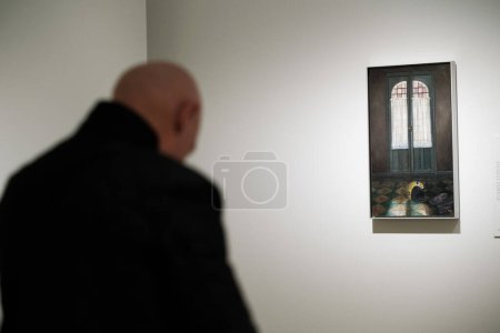 Photo for View of the exhibition of "The intimate realism of Isabel Quintanilla" at the Thyssen-Bornemisza National Museum in Madrid, February 26, 2024, Spain - Royalty Free Image