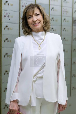 Foto de Mercedes Padilla posa durante la sesión de retratos en Madrid. 6 de marzo de 2024 España - Imagen libre de derechos