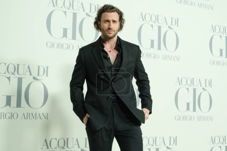 Photo for Aaron Taylor Johnson attends the Madrid photocall for "ACQUA DI GIO" By Giorgio Armani at Matadero Madrid on March 07, 2024 in Madrid, Spain. - Royalty Free Image