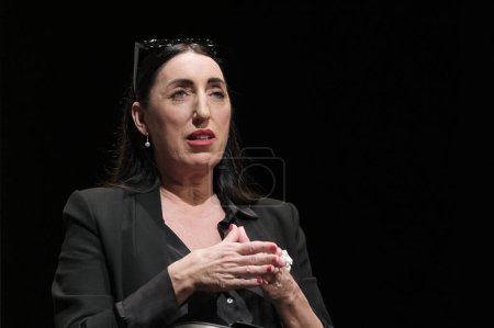 Photo for Rossy de Palma during the presentation of the opera The Human Voice / The Wait / Silence at the Teatro Real in Madrid March 11, 2024 Spain - Royalty Free Image