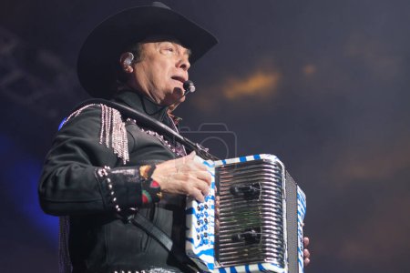 Musical group Los Tigres Del Norte perform during concert at the WizCenter in Madrid, April 4, 2024, Spain puzzle 713029924