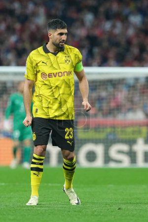 Photo for Emre Can  of Borussia Dortmund during the UEFA Champions League,  between At Madrid and Borussia Dortmund in Metropolitano Stadium on April 10, 2024 in Madrid Spain. - Royalty Free Image