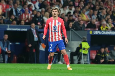 Photo for Antoine Griezmann  of Atletico de Madrid during the UEFA Champions League,  between At Madrid and Borussia Dortmund in Metropolitano Stadium on April 10, 2024 in Madrid Spain. - Royalty Free Image