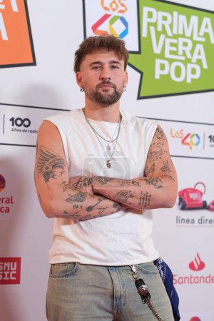 Photo for Dani Fermandez attends the Los40 Primavera Pop concert photocall at the WiZink Center on April 12, 2024 in Madrid, Spain. - Royalty Free Image