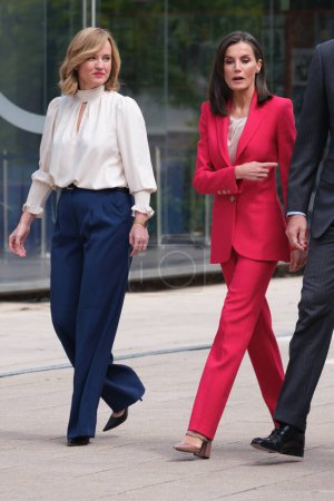Photo for Queen Letizia of Spain attends a commemorative act for the Spanish participation in the Olympic Games Barcelona And Albertville 1992 at the COE  on April 26, 2024 in Madrid, Spain. - Royalty Free Image